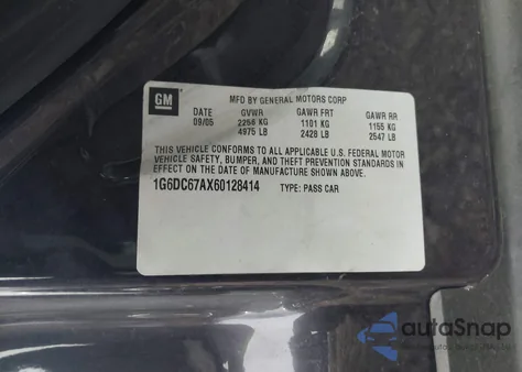 2006 Cadillac Sts V8 z USA, uszkodzony, nr VIN 1G6DC67AX60128414